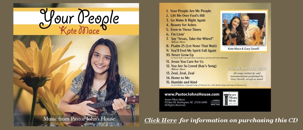 Your People, By Kate Mace & Gary Savelli - CD From PastorJohnsHouse.com